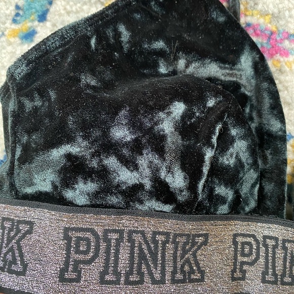 Victoria's Secret PINK Velvet Velour Triangle Bralette Bra Size Medium - Picture 3 of 6
